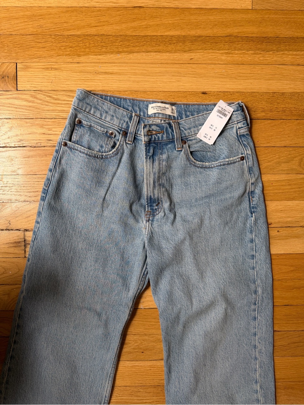 Abercrombie & Fitch Light Blue Straight-Leg Jeans